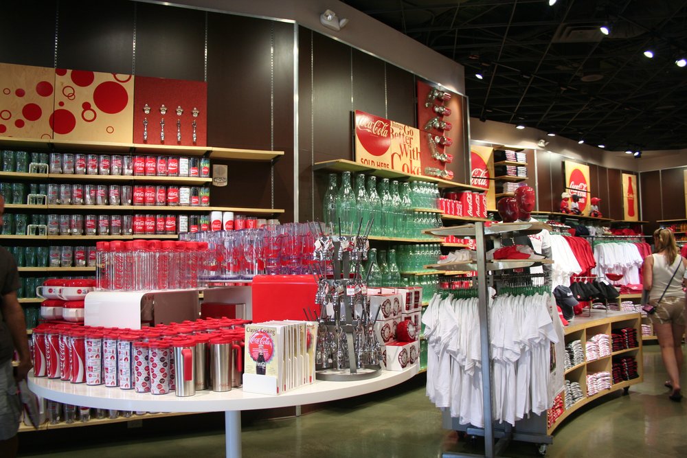 Items sold at the Coca-Cola Store in Las Vegas