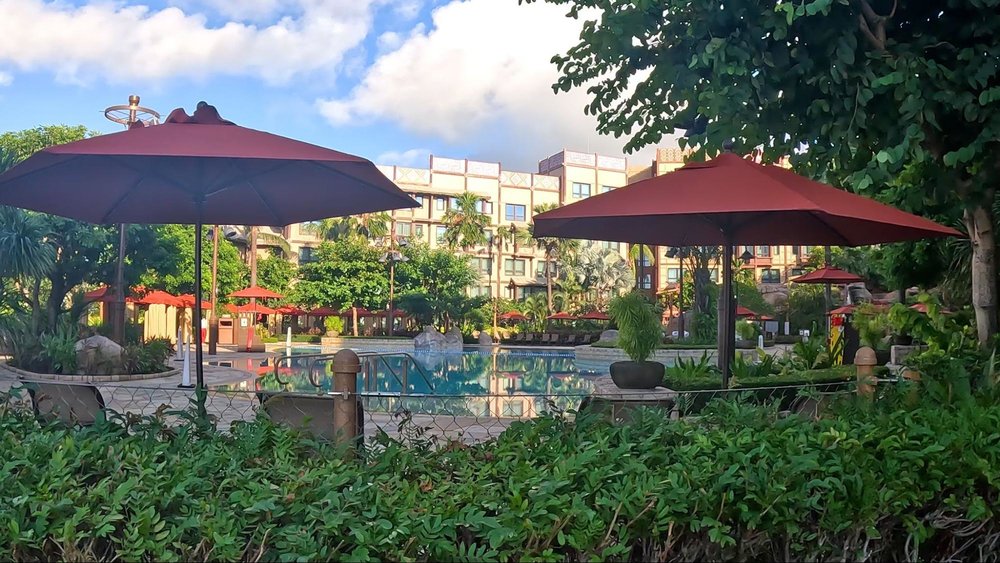 ディズニー・エクスプローラーズ：ロッジの宿泊体験談　レインドロッププール