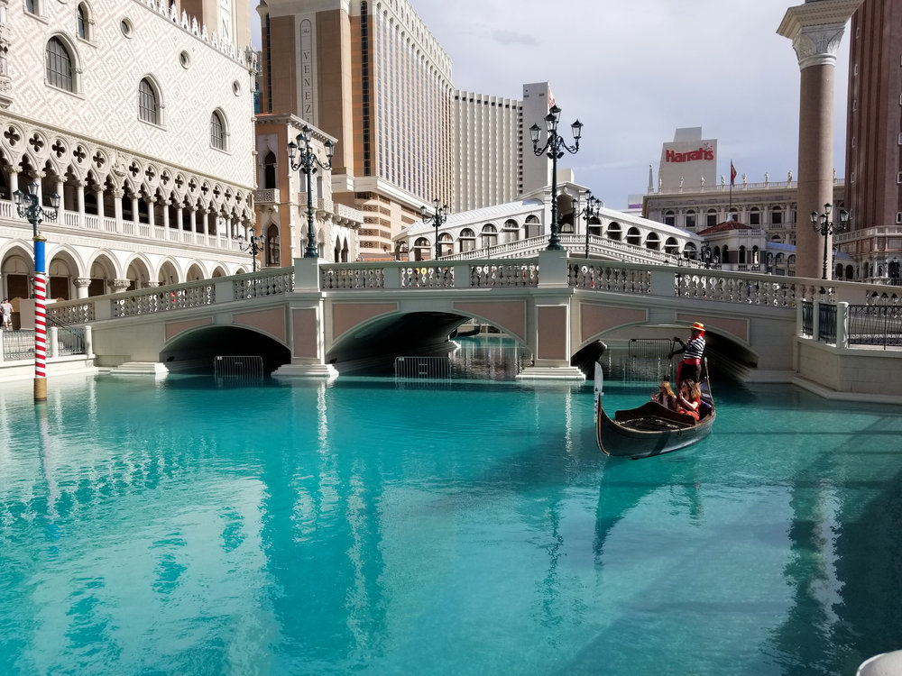 Gondola ride at The Venetian