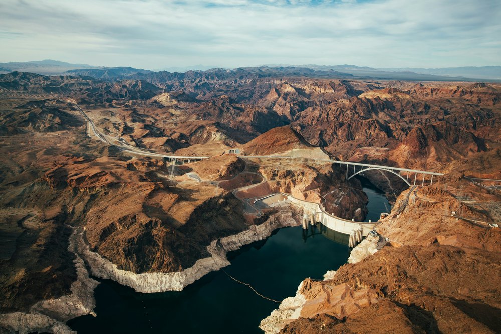 Once called Boulder Dam, Hoover Dam powers Nevada, Arizona, and California