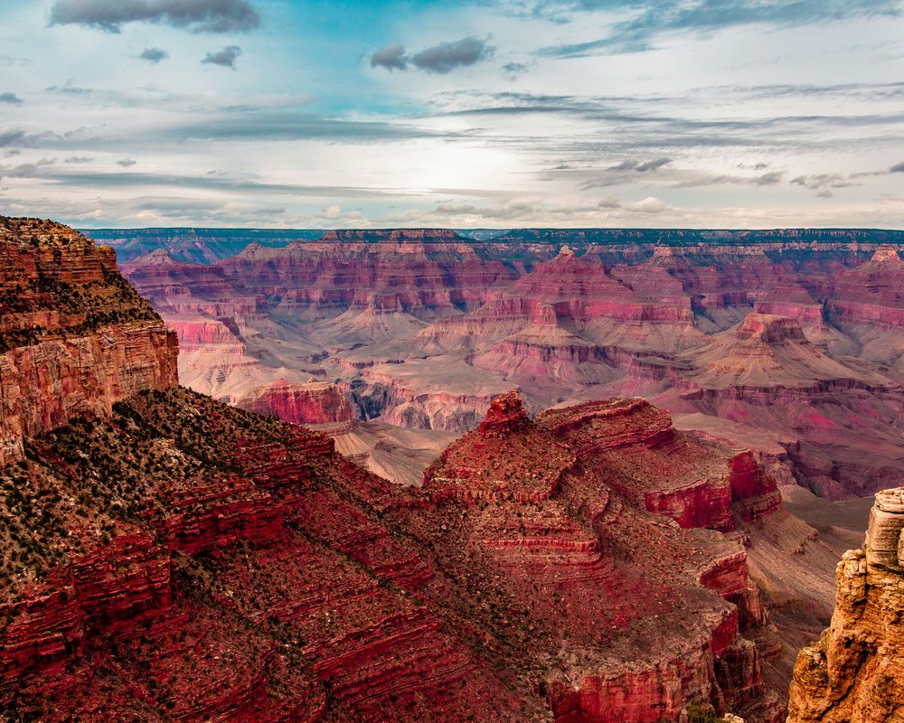  The Grand Canyon exposes nearly 2 billion years of geologic history in its rock layers