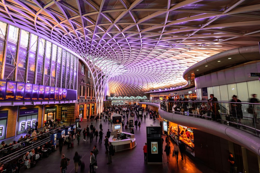 Inside King’s Cross Station in London