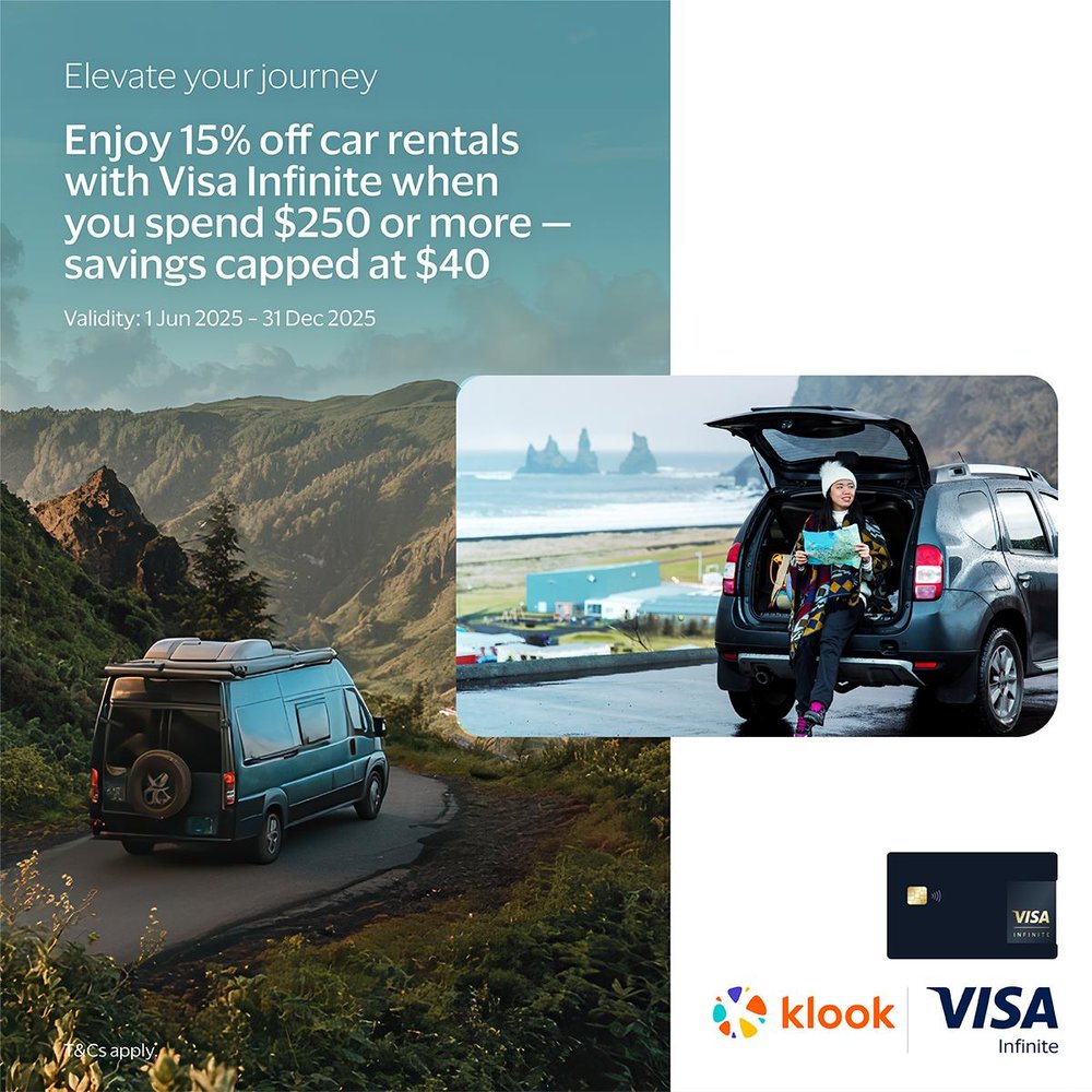 klook Visa Infinite Car Rental Promo