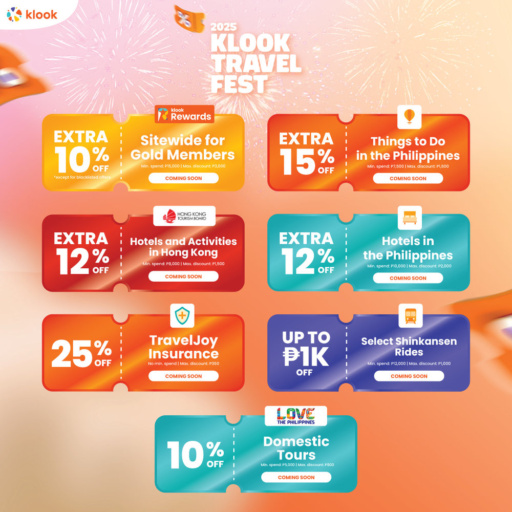 base code deals for klook travel fest 2025