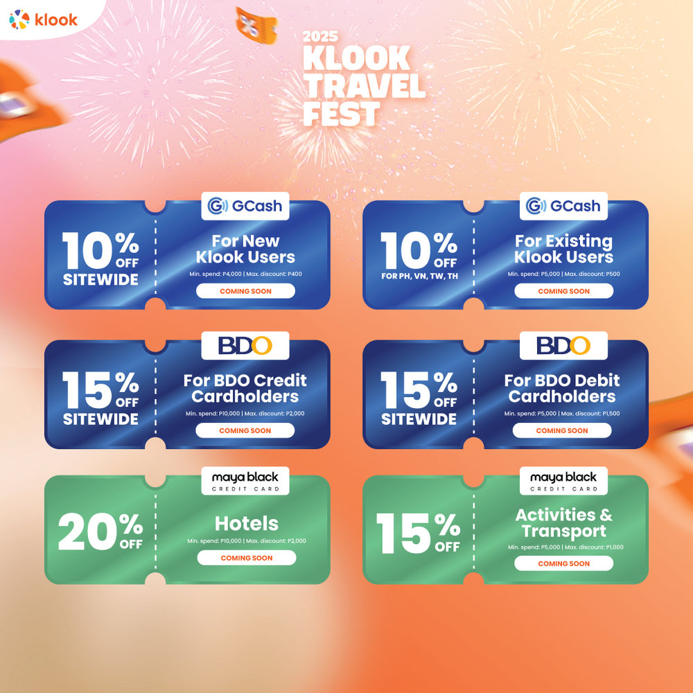 bank codes for klook travel fest 2025