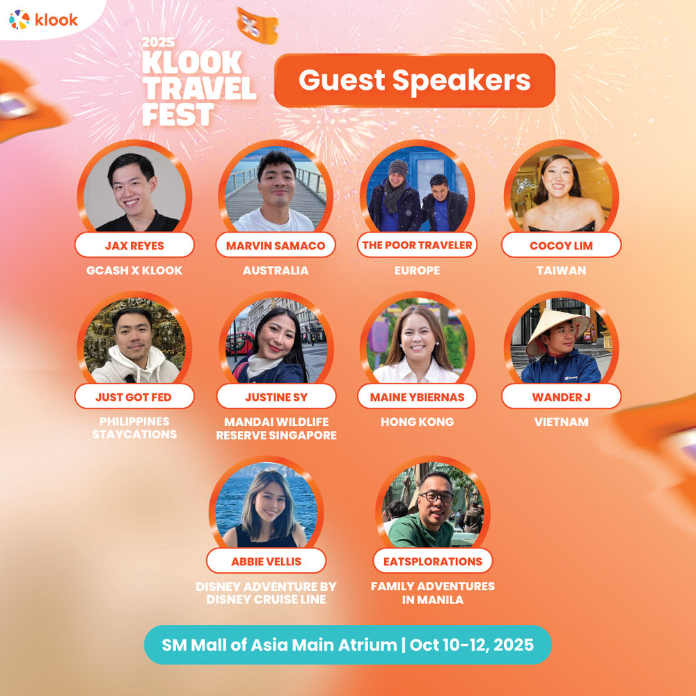 guest speakers in klook travel fest 2025