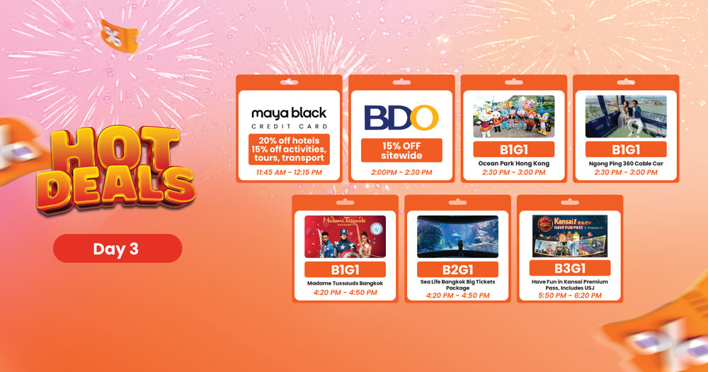 hot deals dat 3 klook travel fest