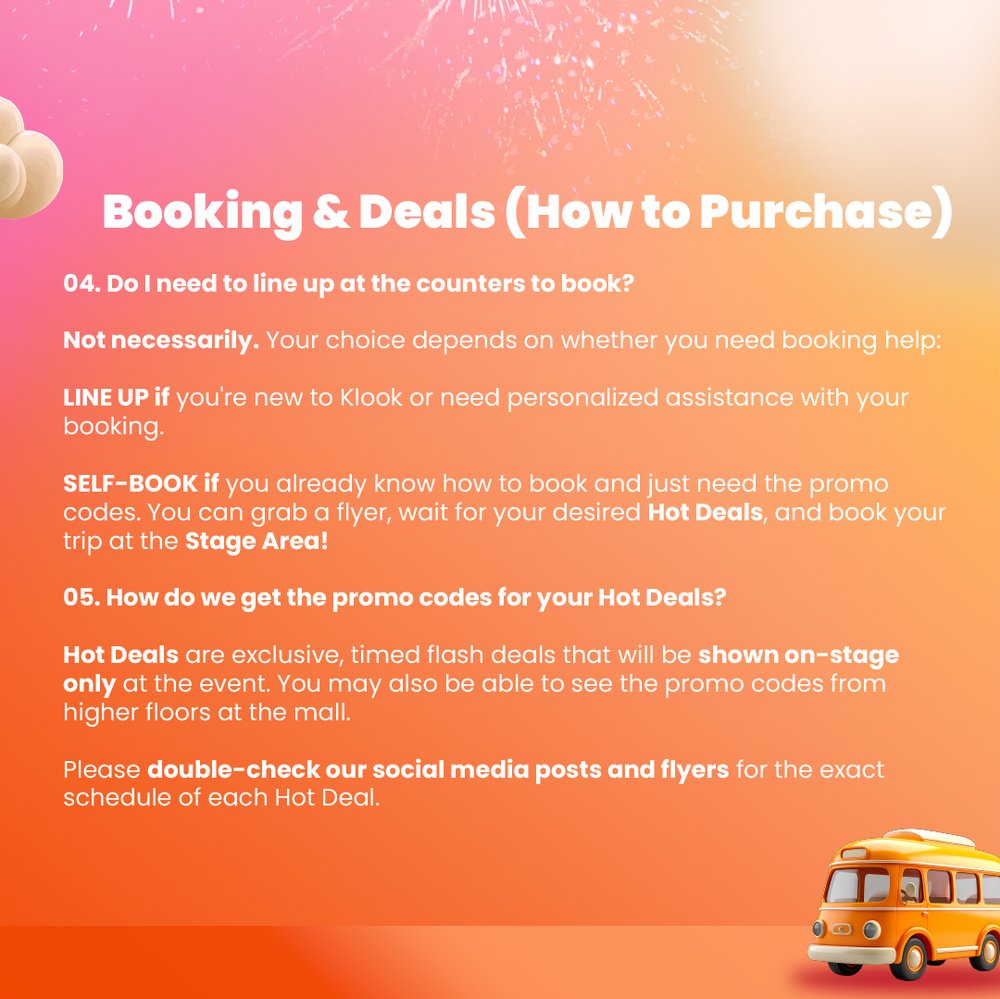 frequently asked questions of klook travel fest