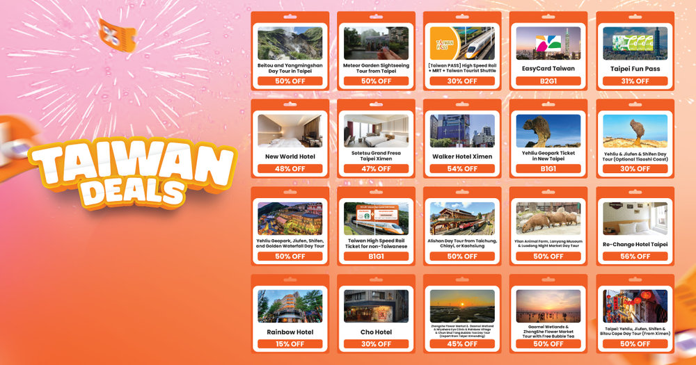 taiwan deals in klook travel fest