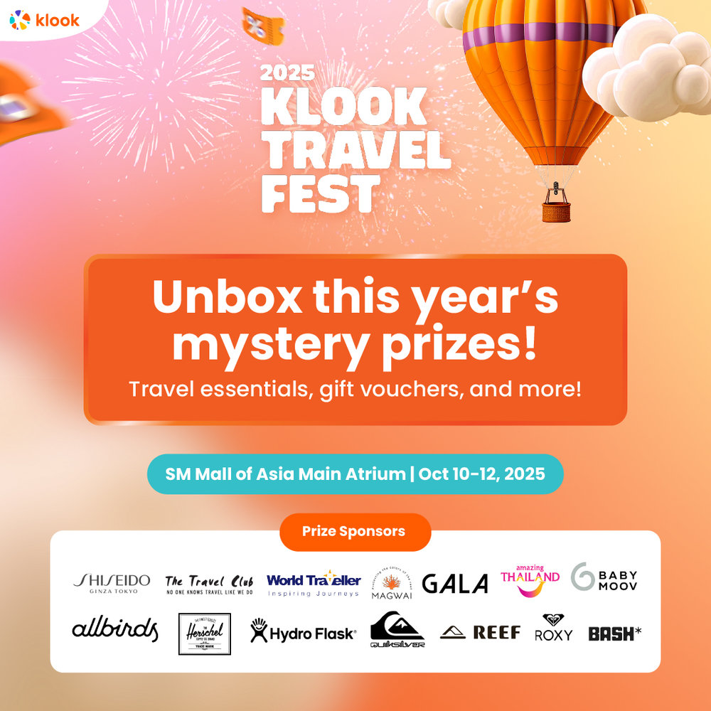 prize and giveaway post for klook travel fest