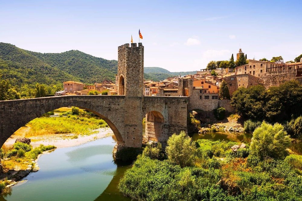 Besalú bridge in Catalonia best visited on a day tour from Barcelona