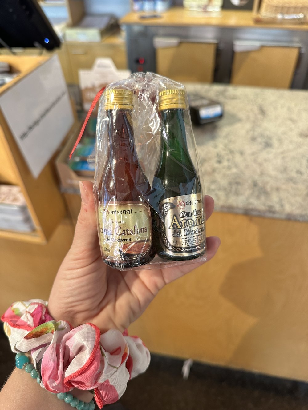 Montserrat liquor on a day trip from Barcelona