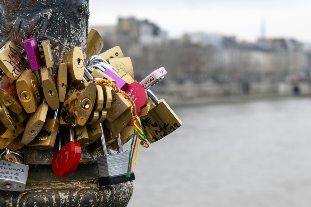 Love locks in Paris