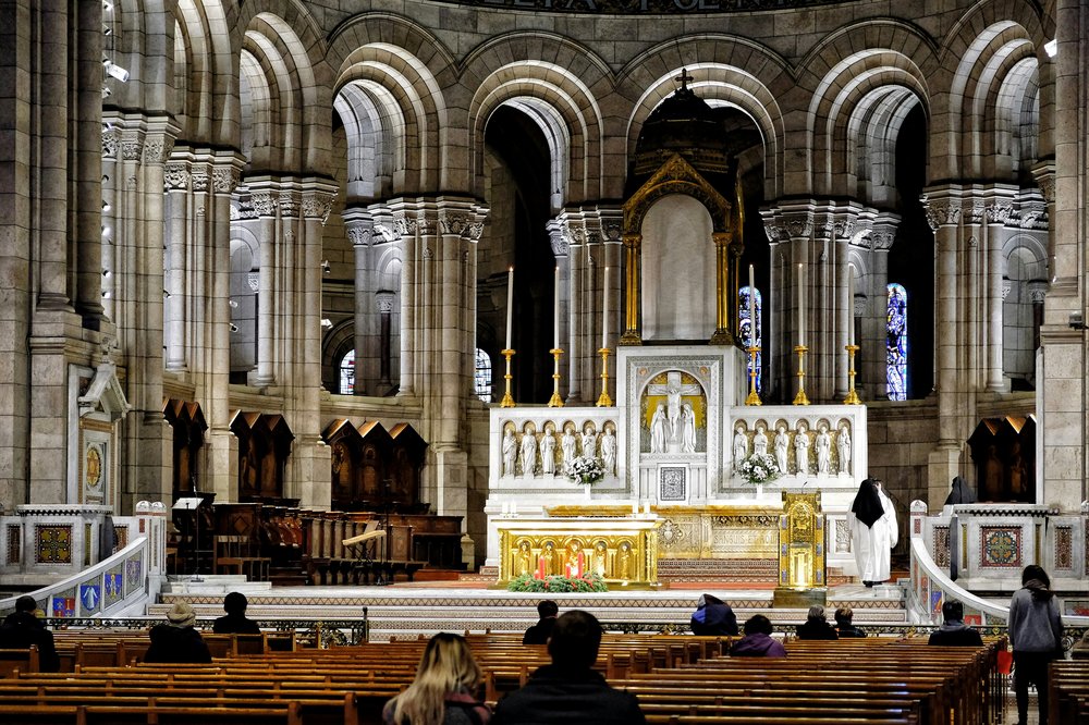 Inside the Sacré-Cœur Basilica