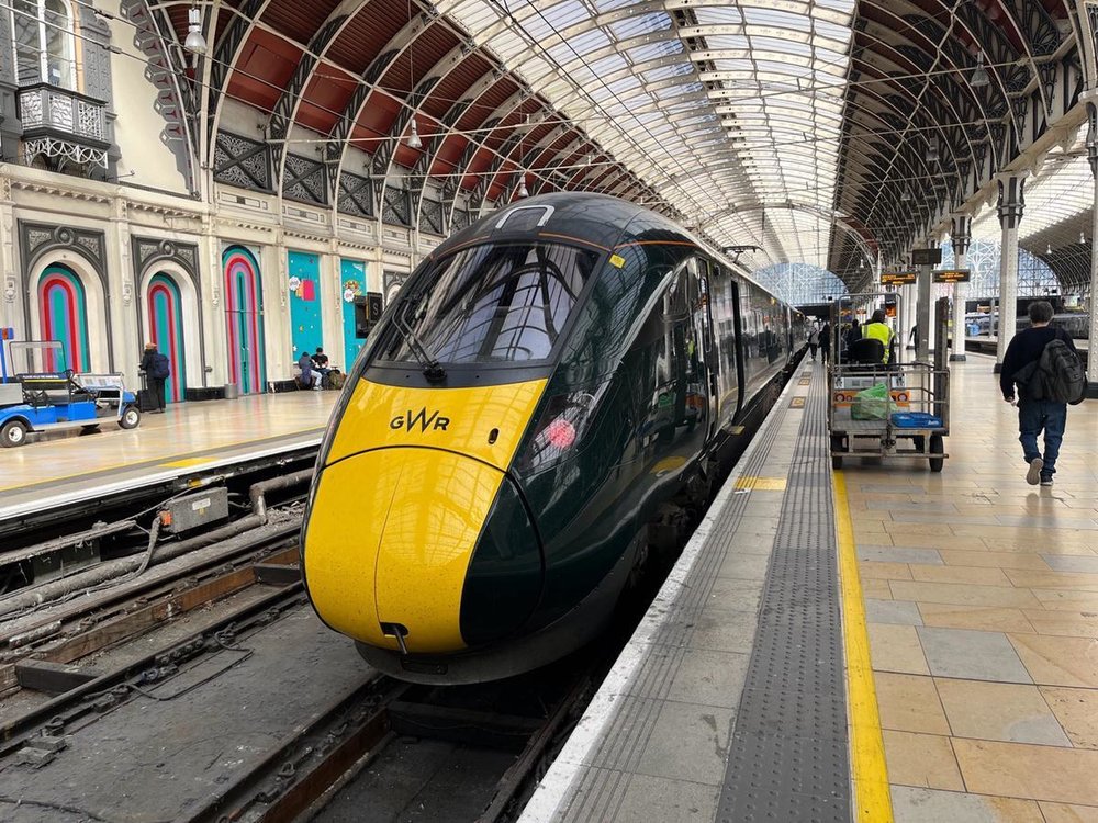 Great Western Railway train at London Paddington Station