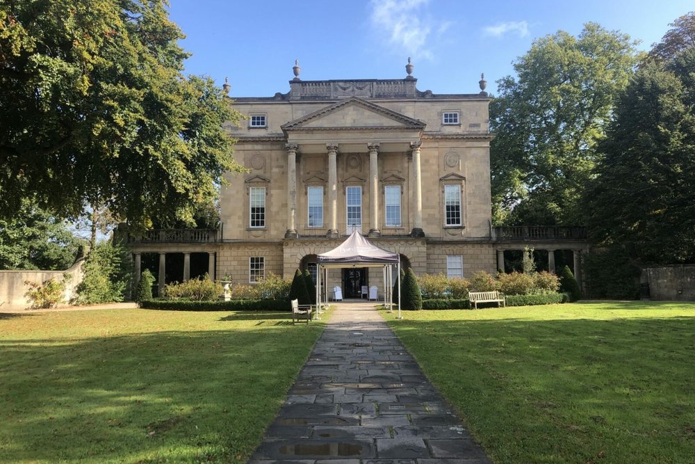 Historic Georgian building at No. 1 Royal Crescent featured in Bridgerton