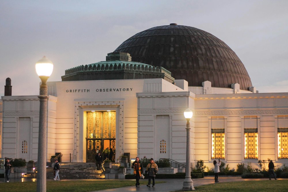 Facade of the Griffith Observatory in Griffith Park