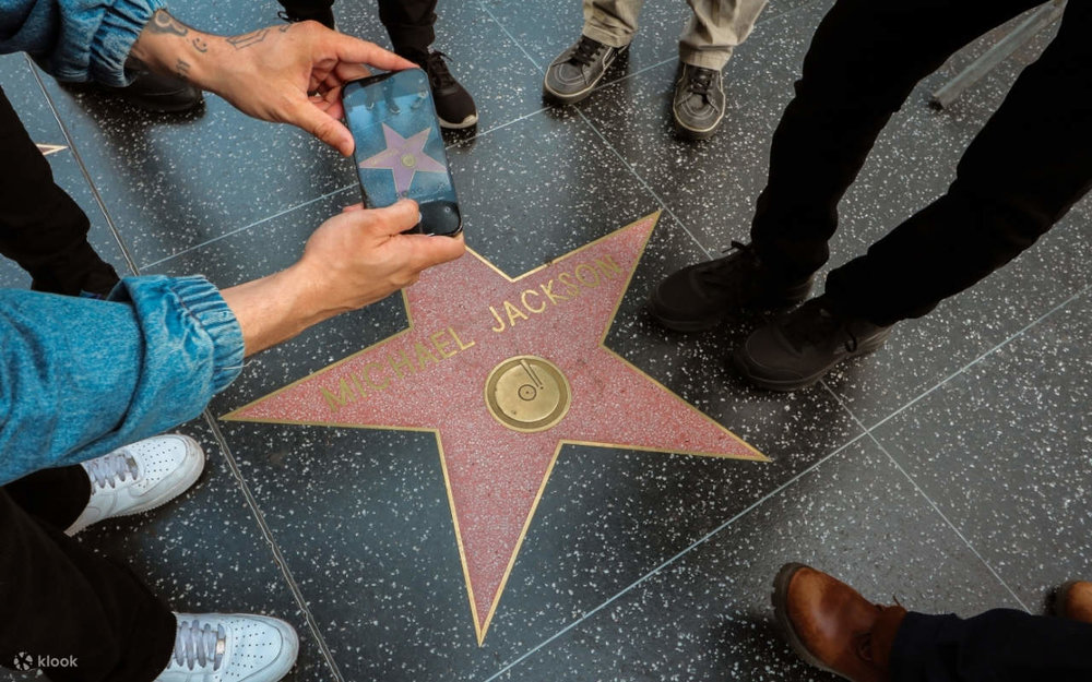 Michael Jackson’s terrazzo star on the Hollywood Walk of Fame