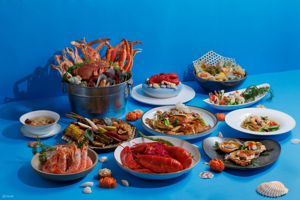  大閘蟹放題及套餐推介2025，香港海洋公園萬豪酒店海灣餐廳自助餐