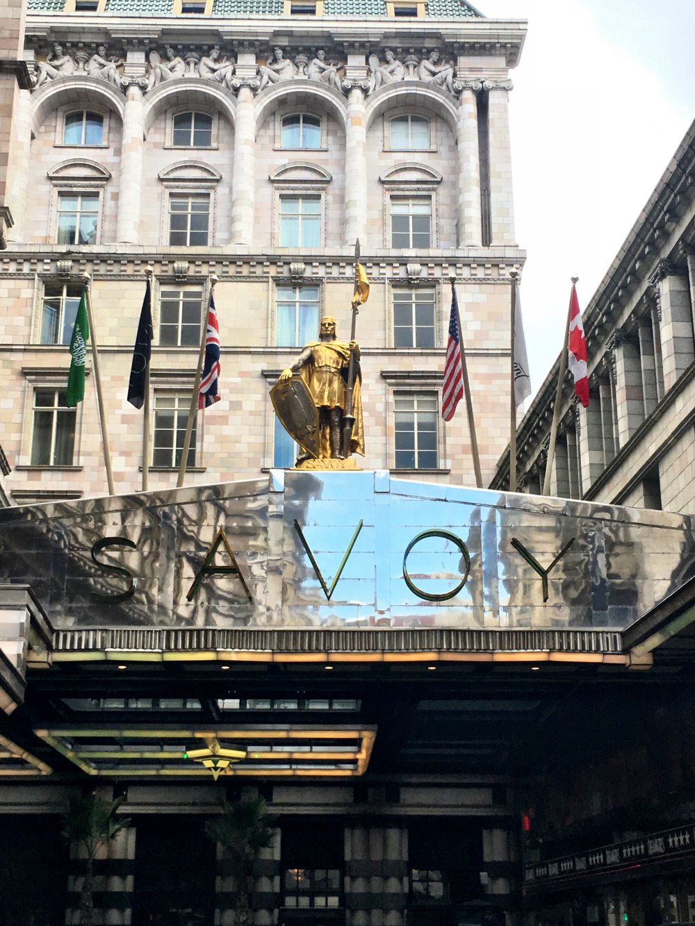Before entering The Savoy London