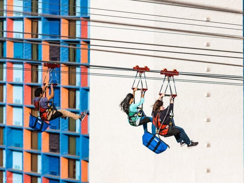  Zip through the LINQ Promenade with the FlyLINQ Zipline!
