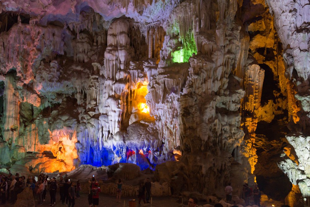 Inside the Thien Cung Cave