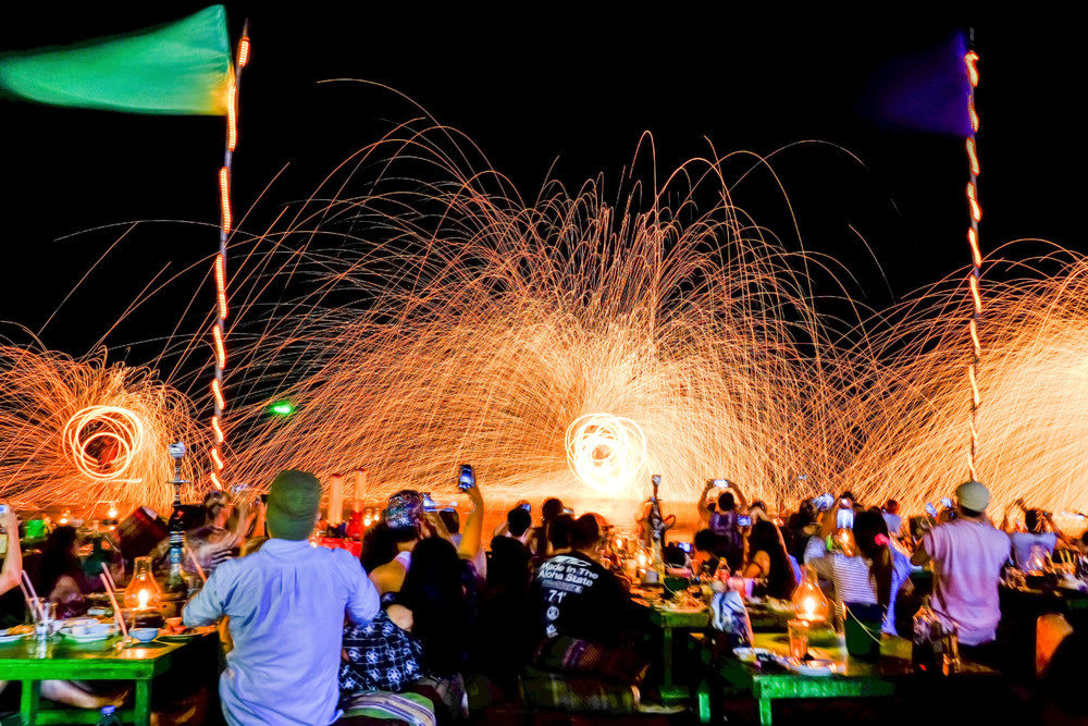 The legendary Full Moon party at Koh Phangan