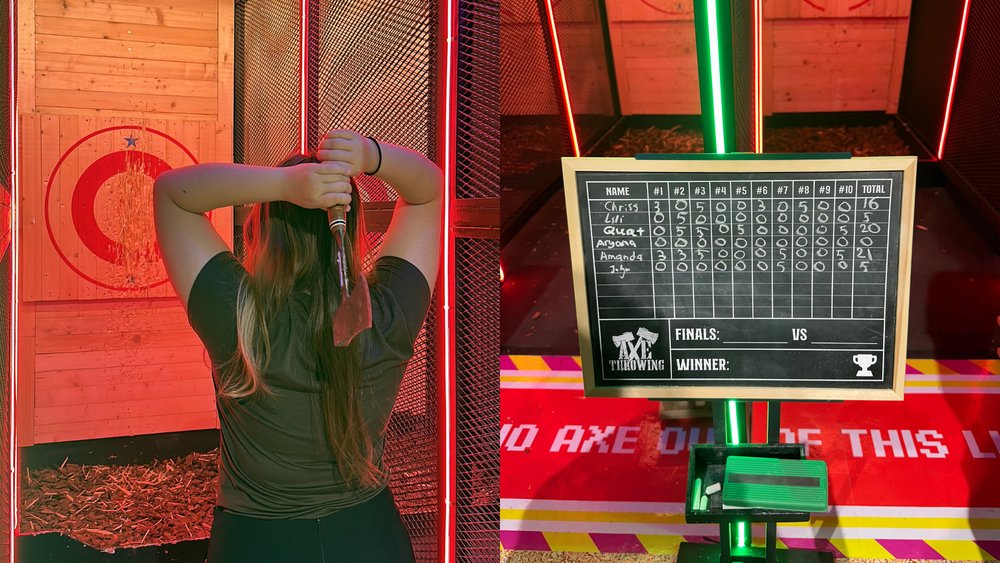 bomb battle sunway pyramid - axe throwing