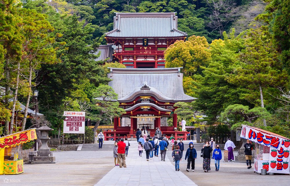 The Tsurugaoka Hachimangu shrine in Kamakura