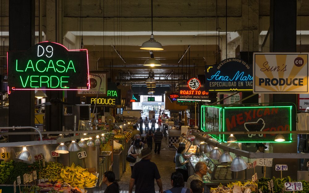 Inside the Grand Central Market in LA