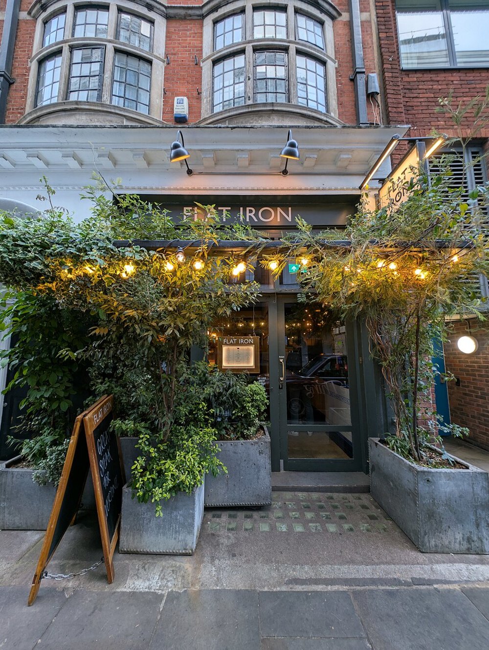 The exterior of Flat Iron’s Kensington branch in London