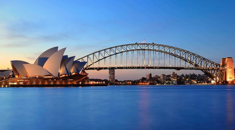 The Sydney Harbour Bridge and Opera House