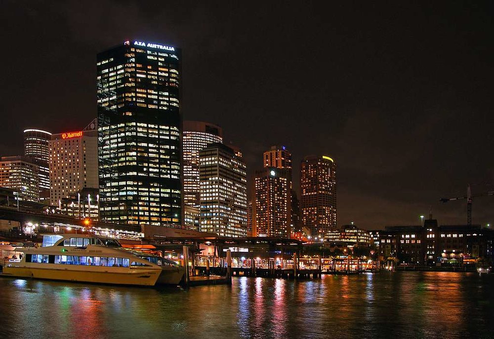 Circular Quay at night