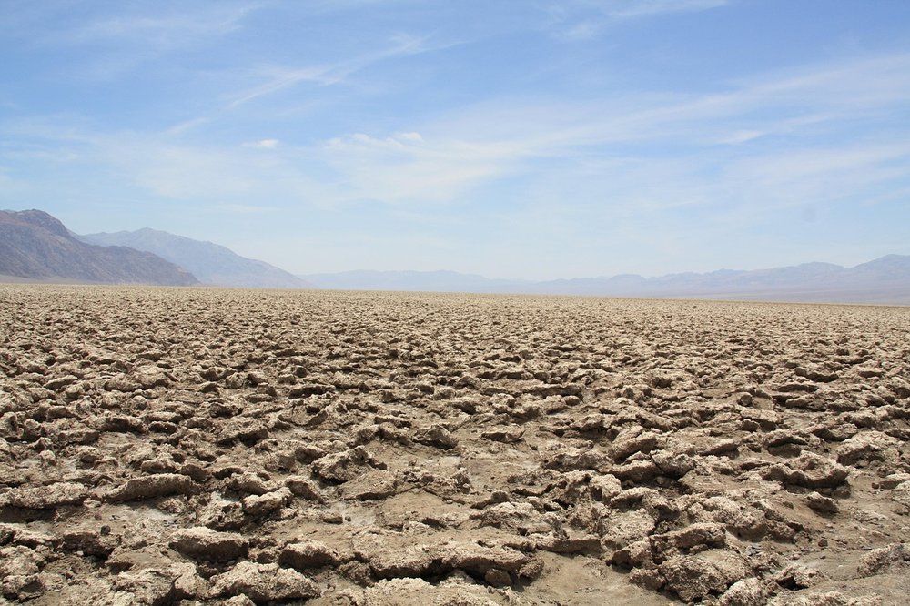 The sharp salt mounds at Devil’s Golf Course.