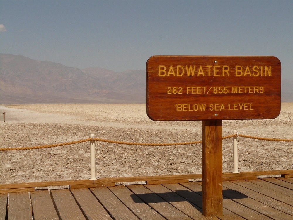 Badwater Basin, the most popular landmark in Death Valley National Park.