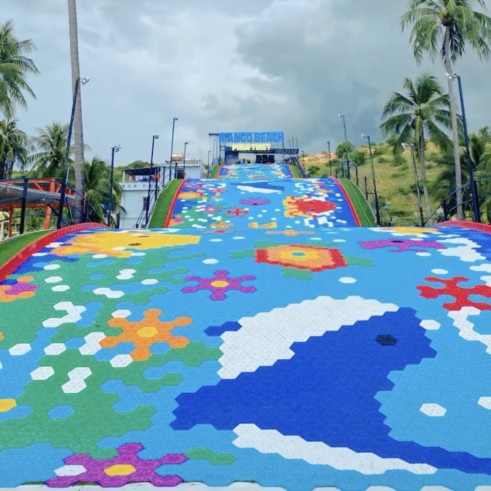  Trải Nghiệm Cung Đường Trượt Phao Khổng Lồ View Biển  