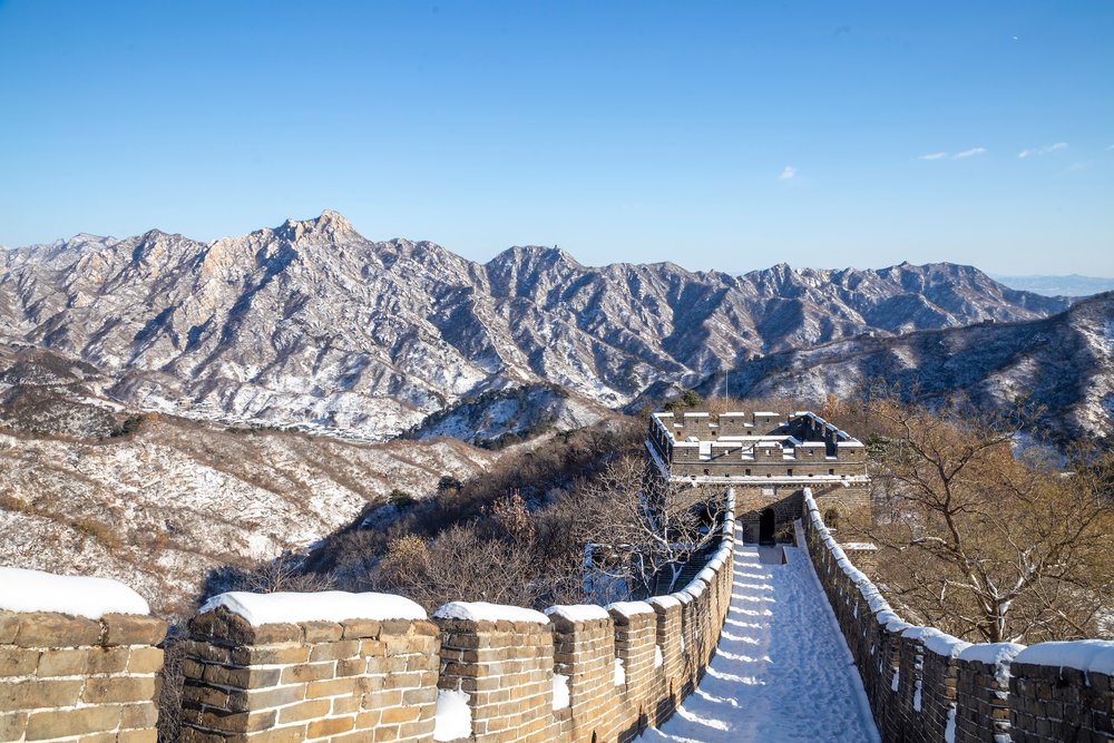 กำแพงเมืองจีนในหิมะ (Mutianyu)