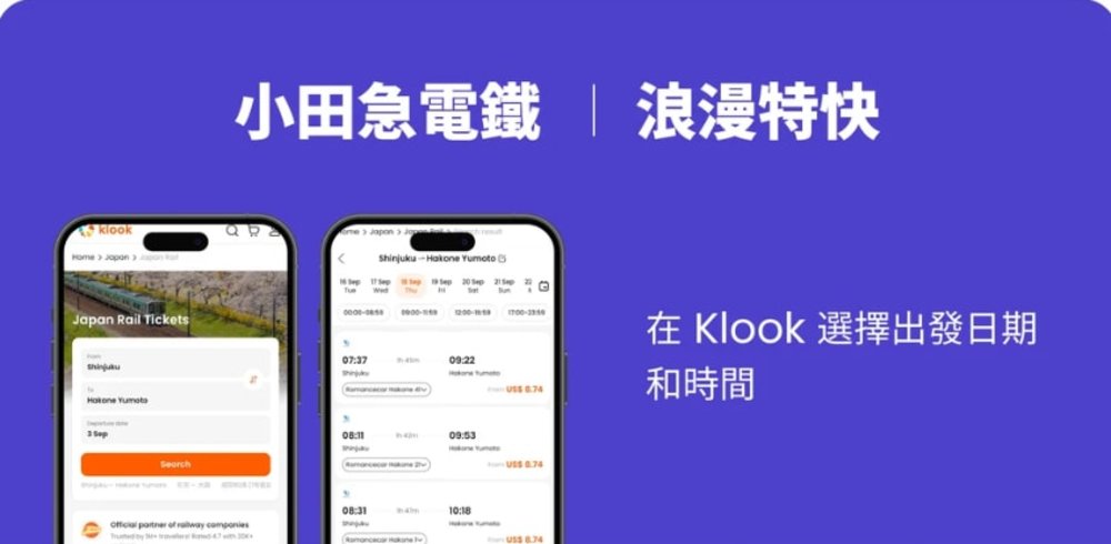 小田急浪漫特快+箱根周遊券