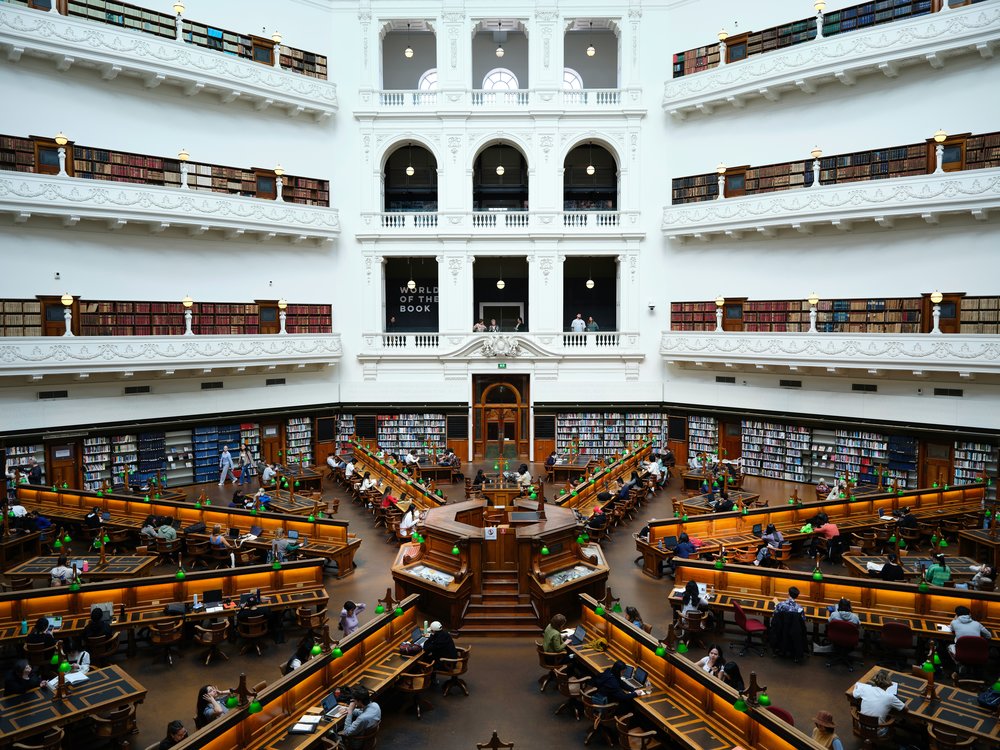 Inside the State Library Victoria