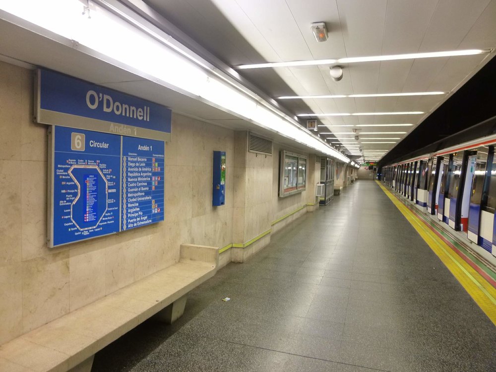 Madrid Metro’s Line 6 network displayed at O’Donnell Station / Credits: Zarateman on Wikimedia Commons