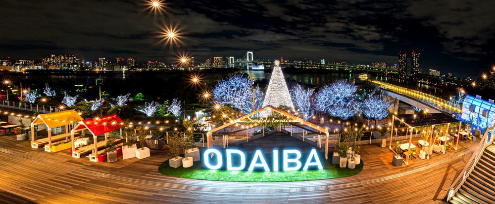 東京聖誕燈飾, 台場DiverCity、DECKS聖誕燈飾與市集