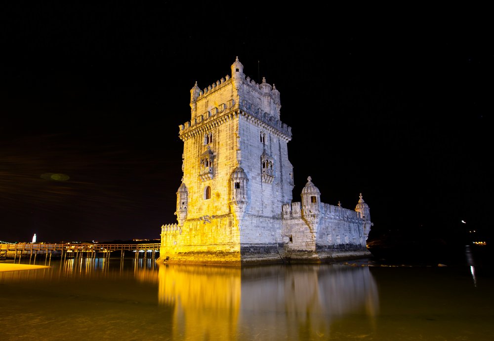 Belém Tower at night 