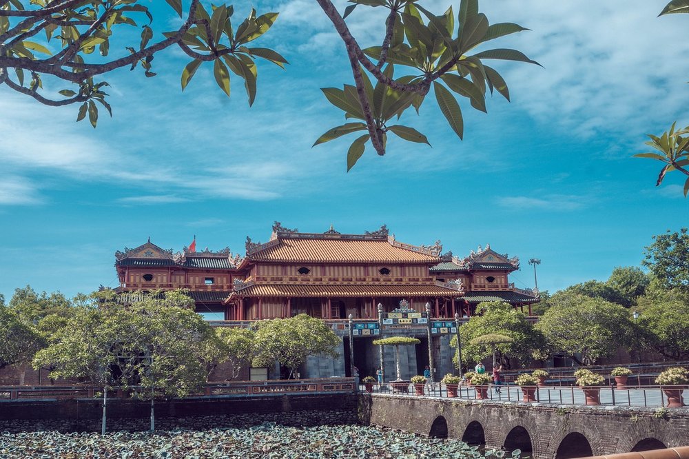 Hue Historic Citadel, a palace complex located in the former imperial capital of Vietnam