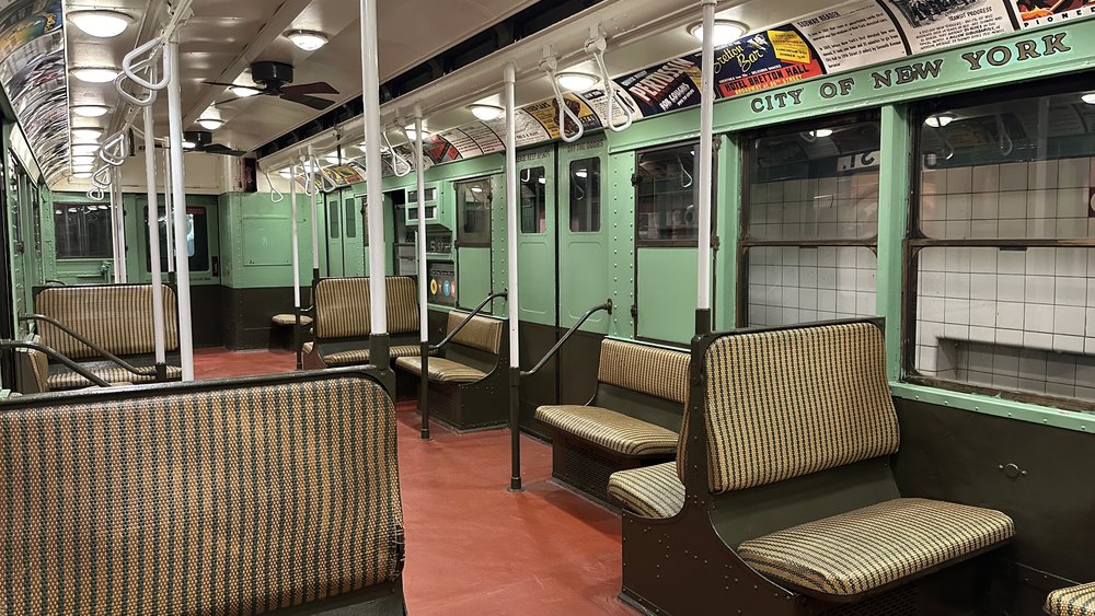 unique nyc museums, transit museum vintage train car