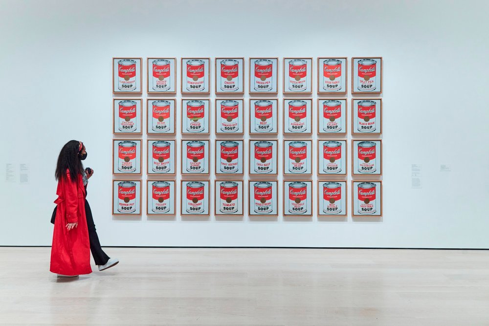 Campbell Soup modern art at the Museum of Modern Art New York City