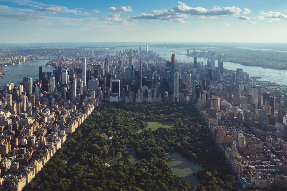 Aerial view of New York, including Central Park, Photo Credit: Jermaine Ee on Unsplash