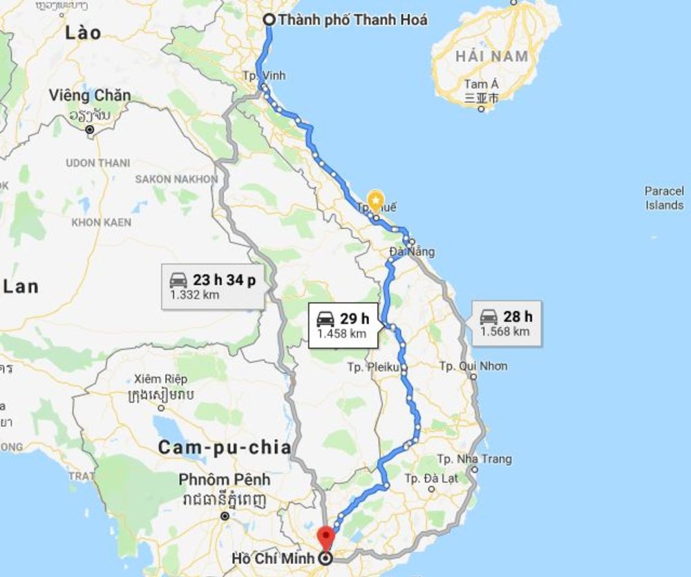 Hướng Dẫn Cách Đi Thanh Hóa Từ Thành Phố Hồ Chí Minh