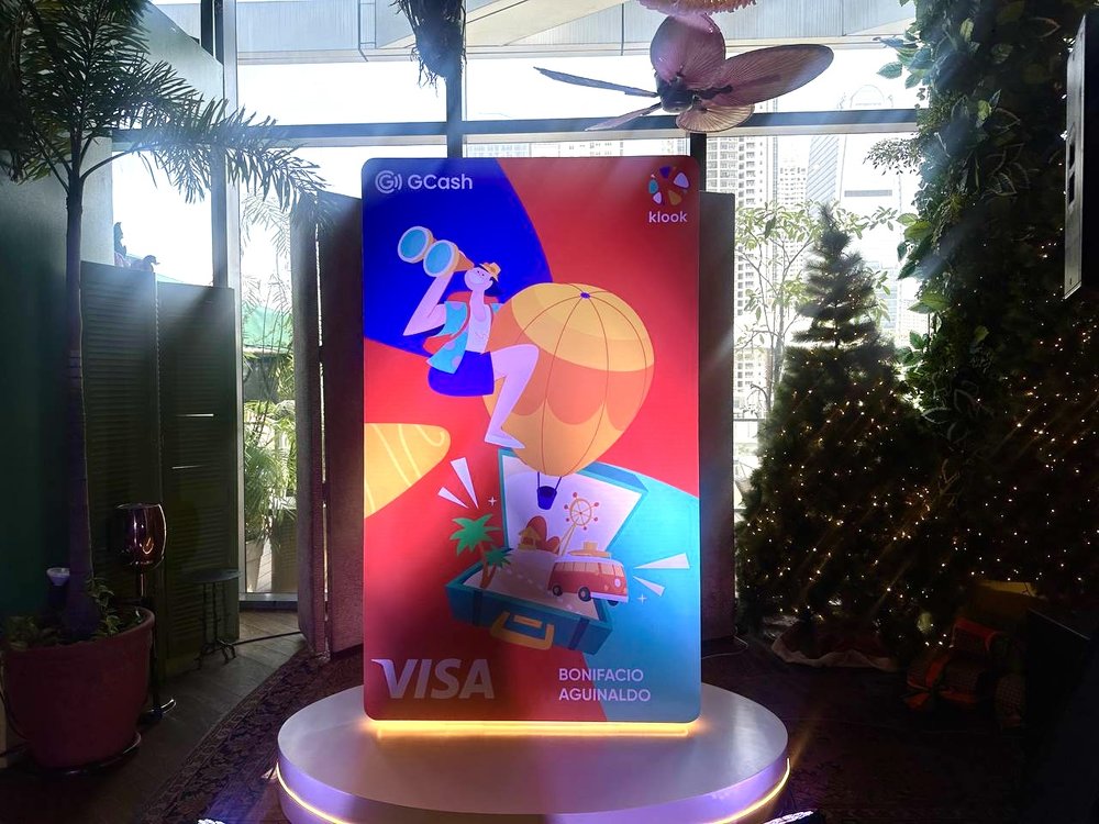 gcash klook card standee