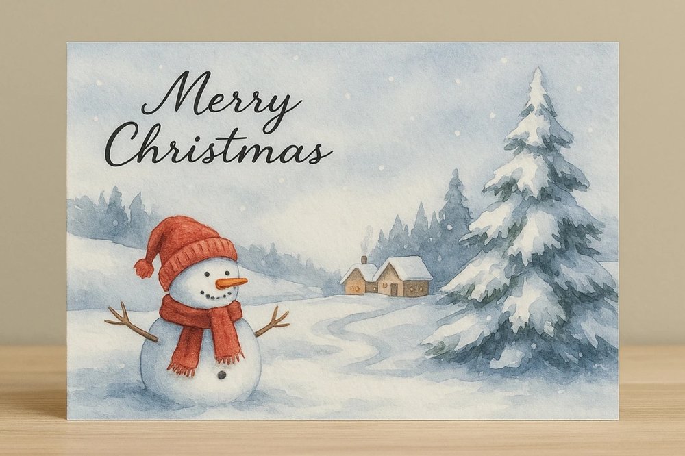 sg - christmas watercolour painting