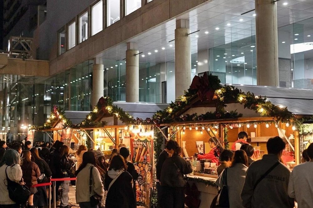 大阪聖誕點燈, 大阪聖誕燈飾, 大阪聖誕市集, 梅田藍天大廈聖誕活動, 梅田聖誕燈飾, 梅田點燈, 梅田聖誕市集